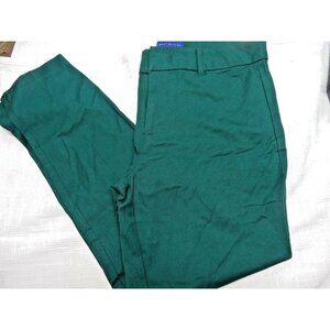 SIMPLY STYLED WOMENS SZ. 8 GREEN PANTS TAPERED LEG 95% COTTON 5% SPANDEX